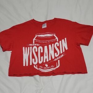 Wiscansin Graphic Tee Cropped